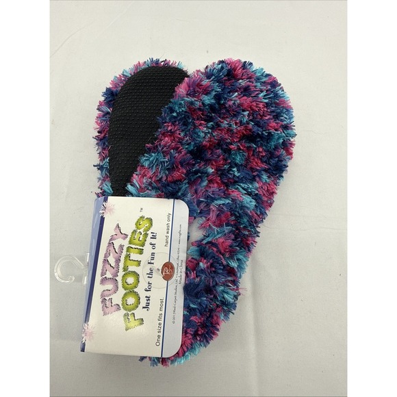 Red Carpet Studios Accessories - Fuzzy Footies Blue Purple Pink One Size Fits Most